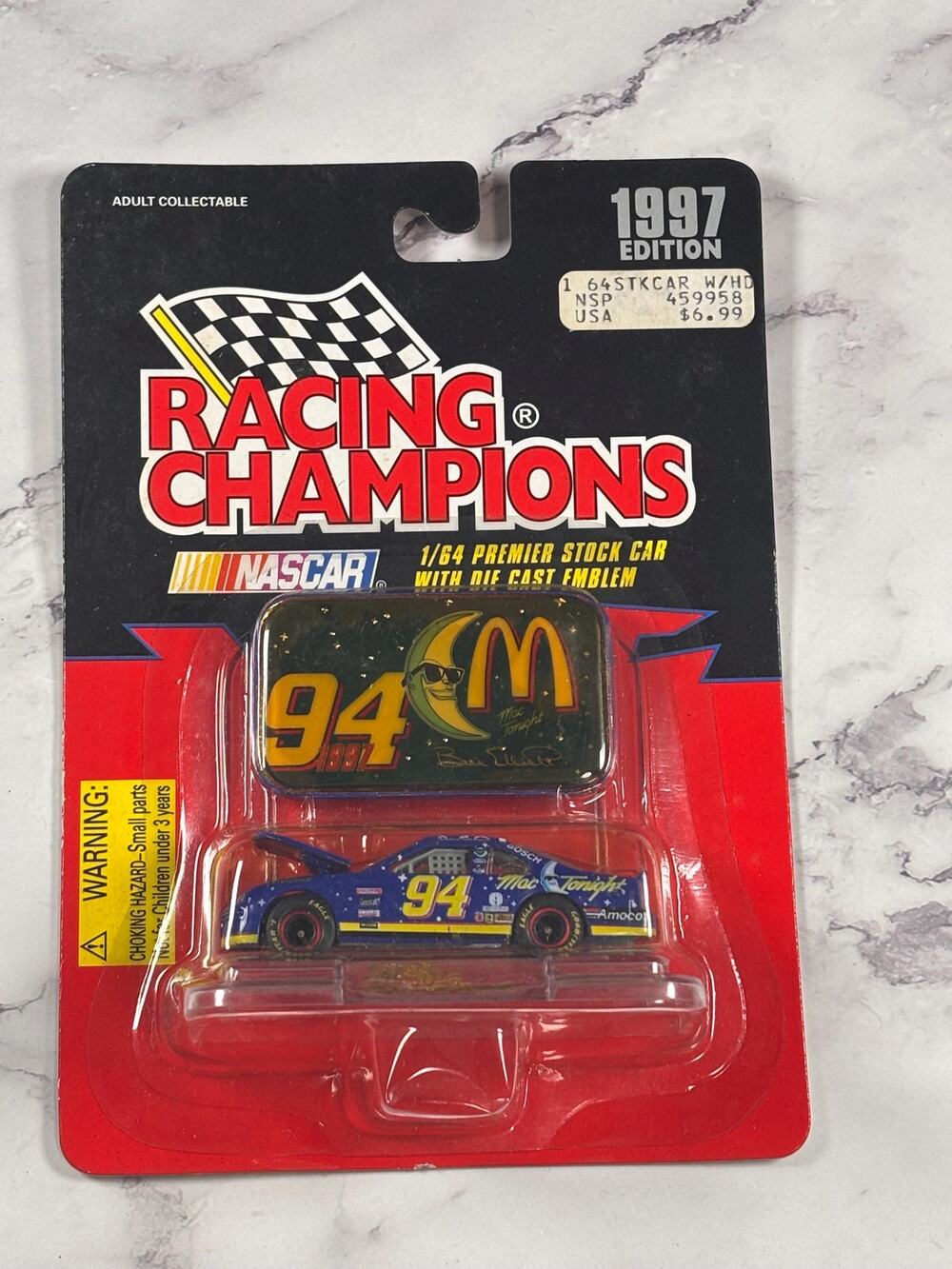 1997 Edition Racing Champion # 94 1:64th Premier Stock Car/Die Cast Emblem